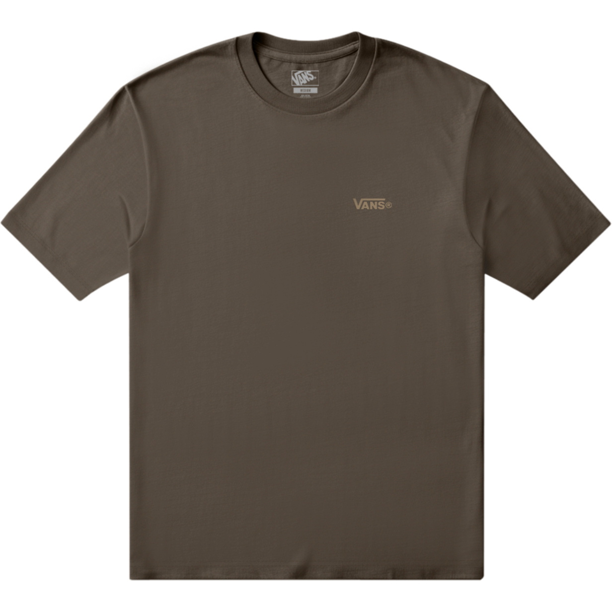 2026 Vans Mens Left Chest T-Shirt VN000TBXFST - Vintage Cocoa